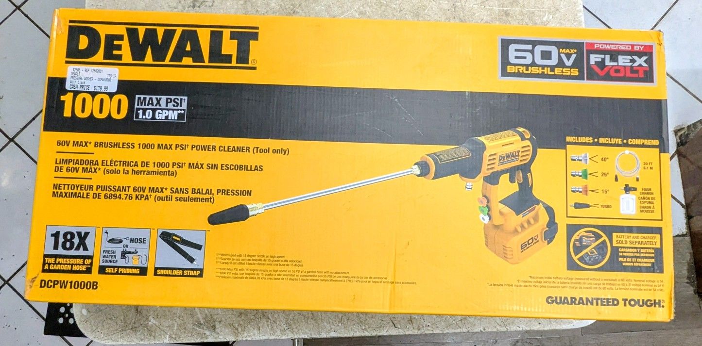 DeWalt Work Washer In Box DCPW1000B