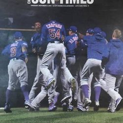 Chicago Cubs Tribune Sun Times World Series Champ Baseball Newspapers