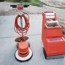 Floormax Buffer and Ambassador Carpet Cleaner