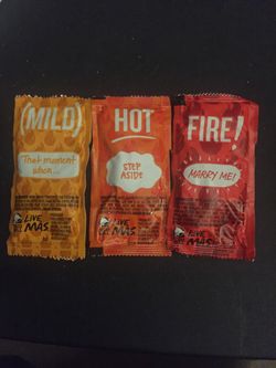 Hot sauce packets