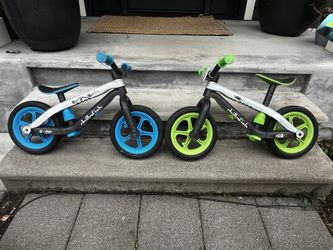 Two Chillafish BMXie Balance Bikes