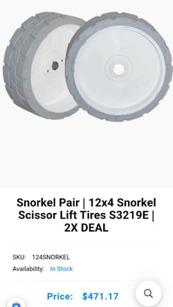 12x4 snorkel scissor lift tire