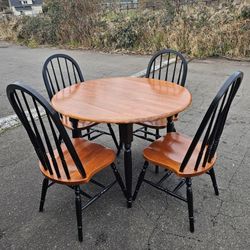Dining / Kitchen Table with Chairs, Solid Wood