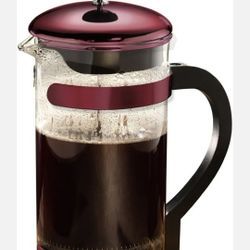 Primula Classic 8-Cup Coffee Press, Metallic Red