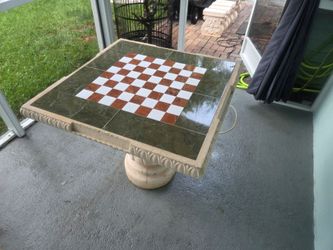 Outdoor table stone