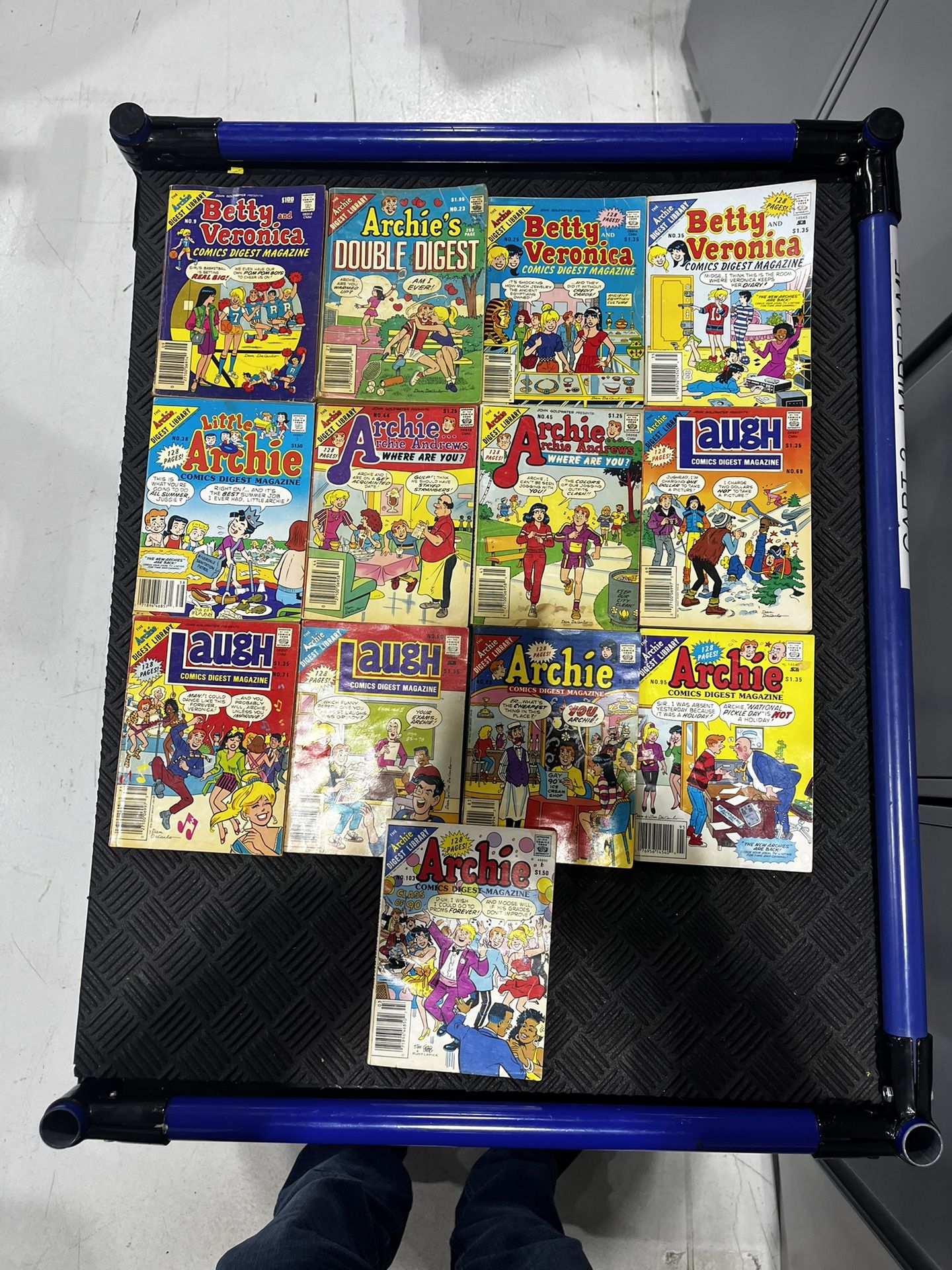 Vintage Archie Digest Comic Lot (13) Betty & Veronica, Laugh, Where are you