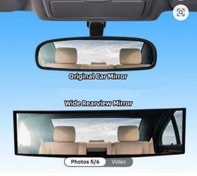 Wide Angle Clip-On Rear View Mirror – Universal Car Blind Spot Mirror”.
