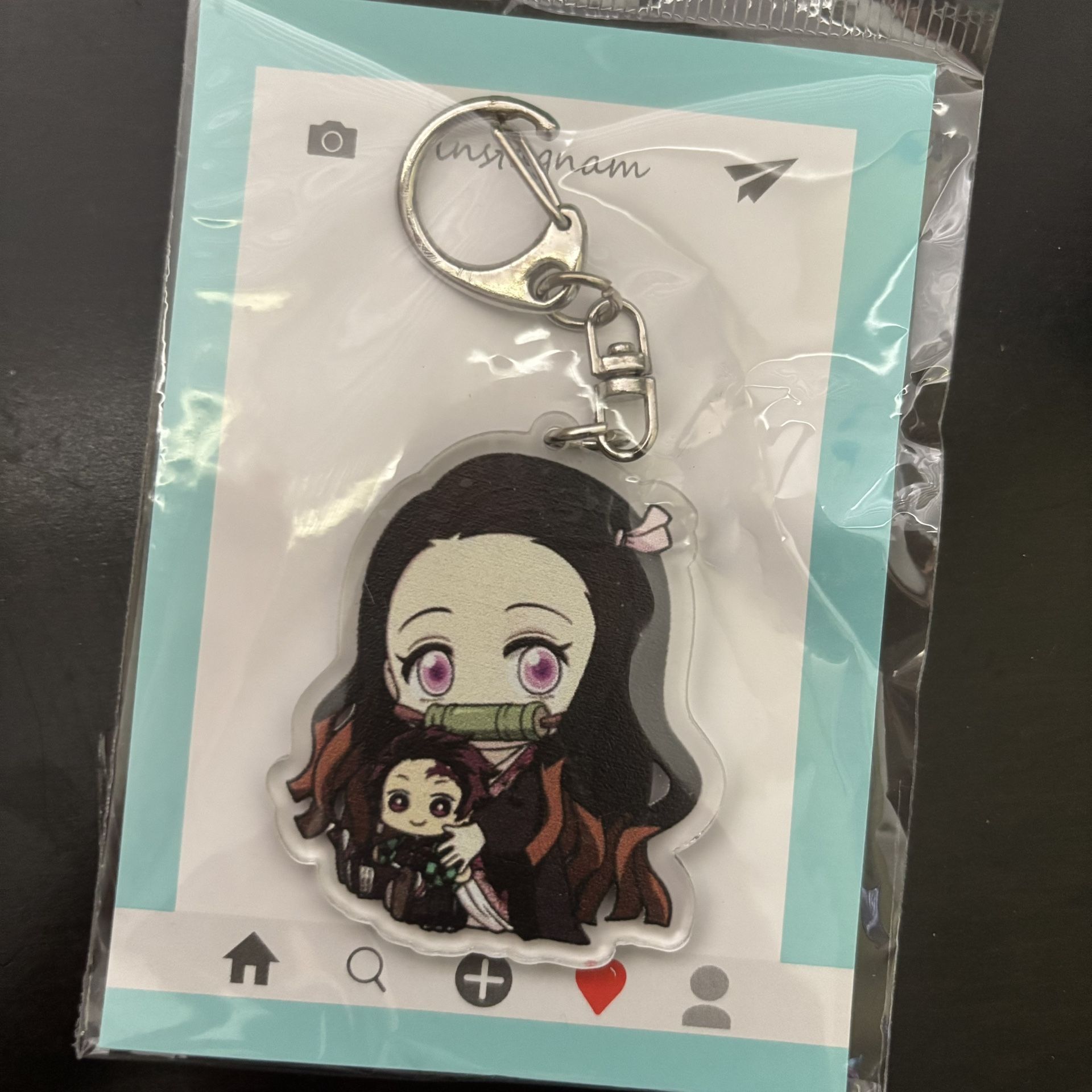 NEW Chibi Demon Slayer Nezuko Kamado Keychain Charm