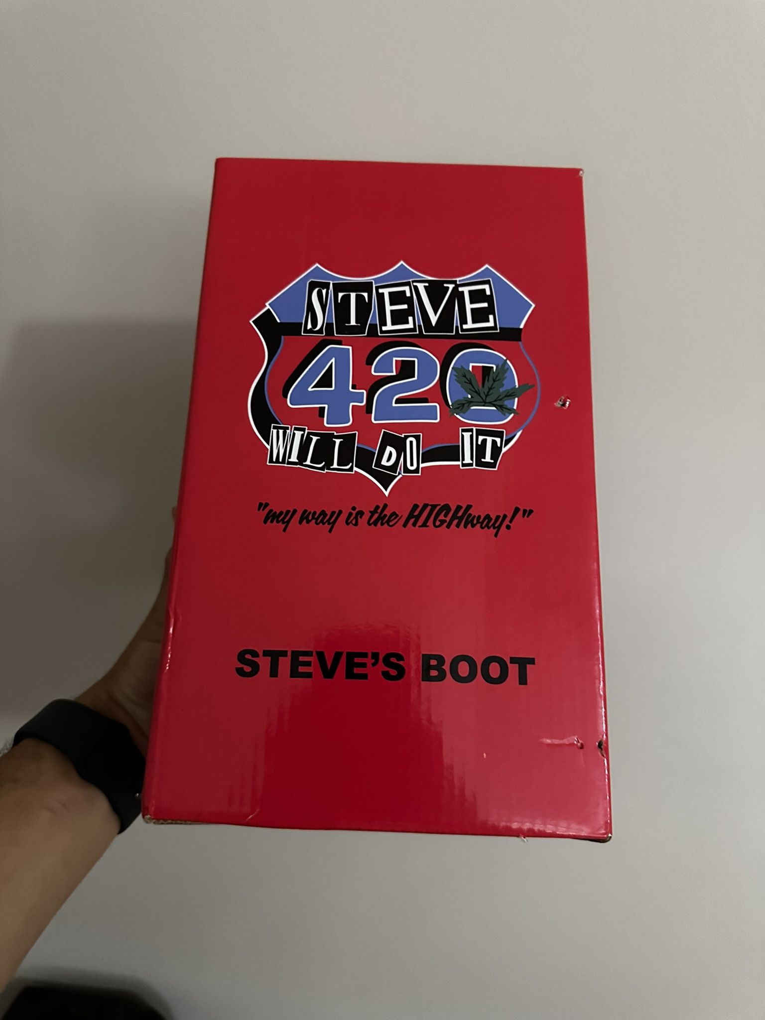 Brand New Steve Will Do It Drinking Boot