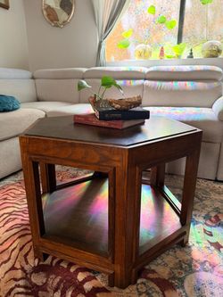 Mid Century Modern Hexagonal Nesting Coffee Table