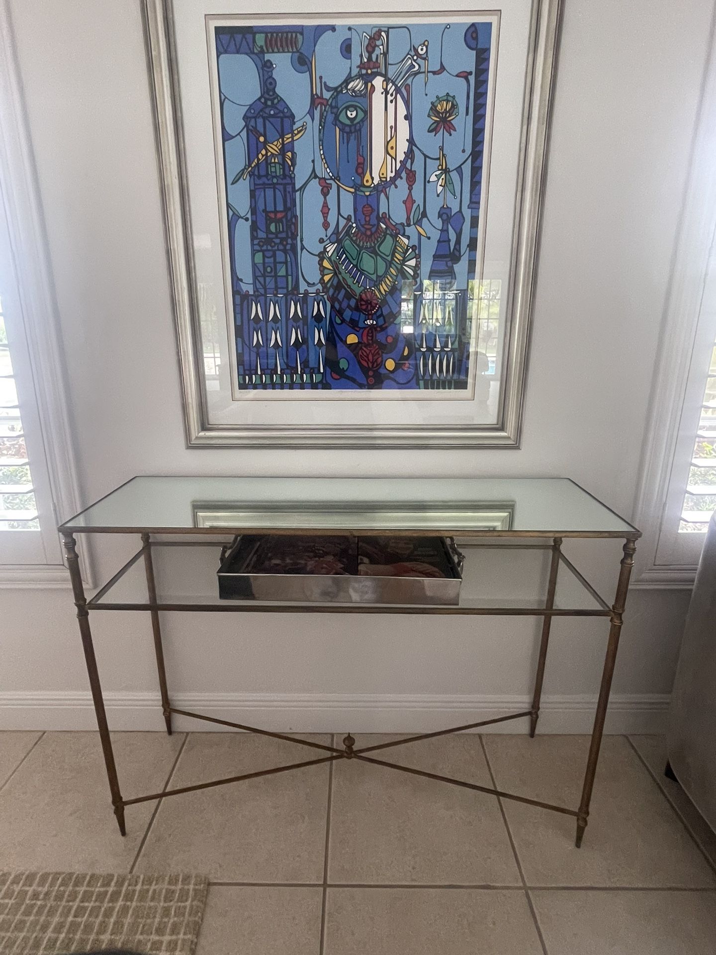 Mirror And Glass Table