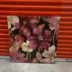 Large Flowered Wall Art