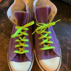 Purple Hi Top Chucks! Men's 12