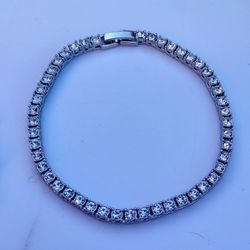 Silver Diamond Tennis Bracelet 3.5MM CZ Diamonds  