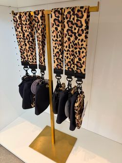 Leopard Print Wristlet KeyChains