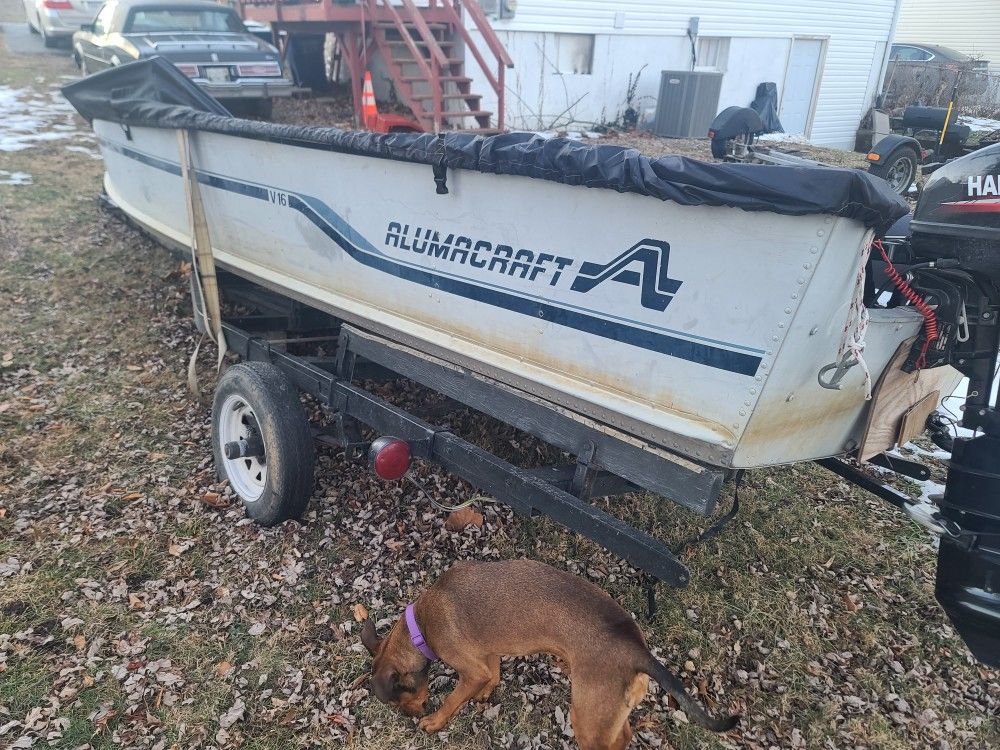 Got a 16ft john boat For Sale New Engine On There