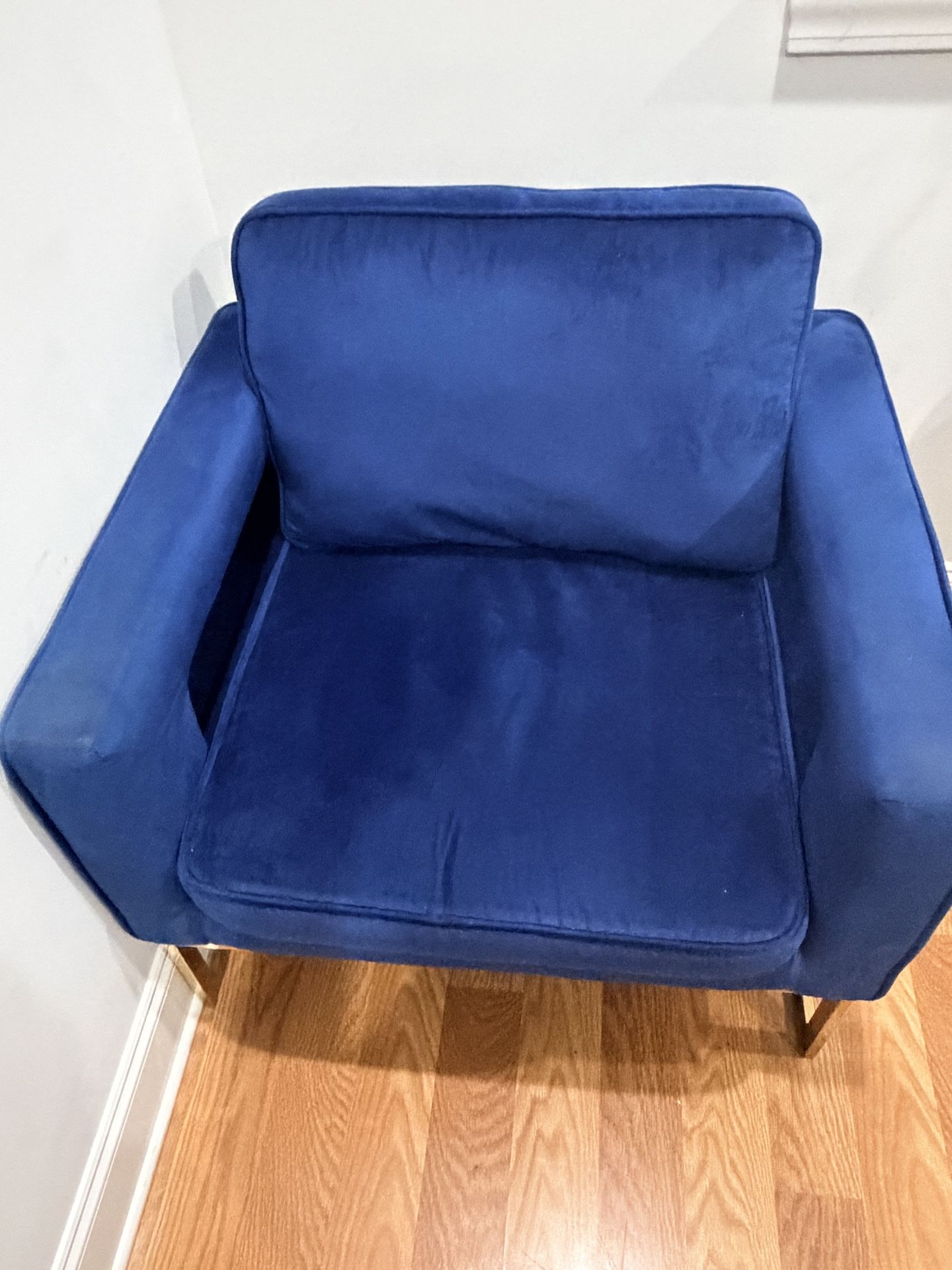 2 Royal Blue Accent Chairs