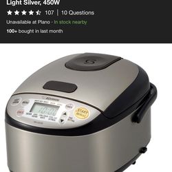 Zojirushi NS-LGC05XB 3 Cup Stainless Steel Micom Rice Cooker & Warmer