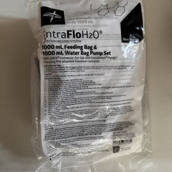 New Medline EntraFlo H2O 1000 mL Feeding & Water Bag Pump Set – ENFit