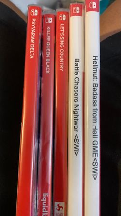 5 Nintendo switch game lot