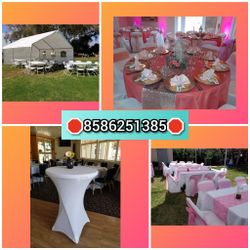 🛑 sillas, mesas, manteleria y mucho más 🛑