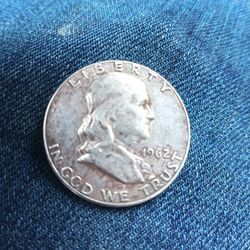 1962 silver half dollar