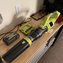 RYOBI 40V Jet Fan Leaf Blower + Battery & Charger (Great Condition)