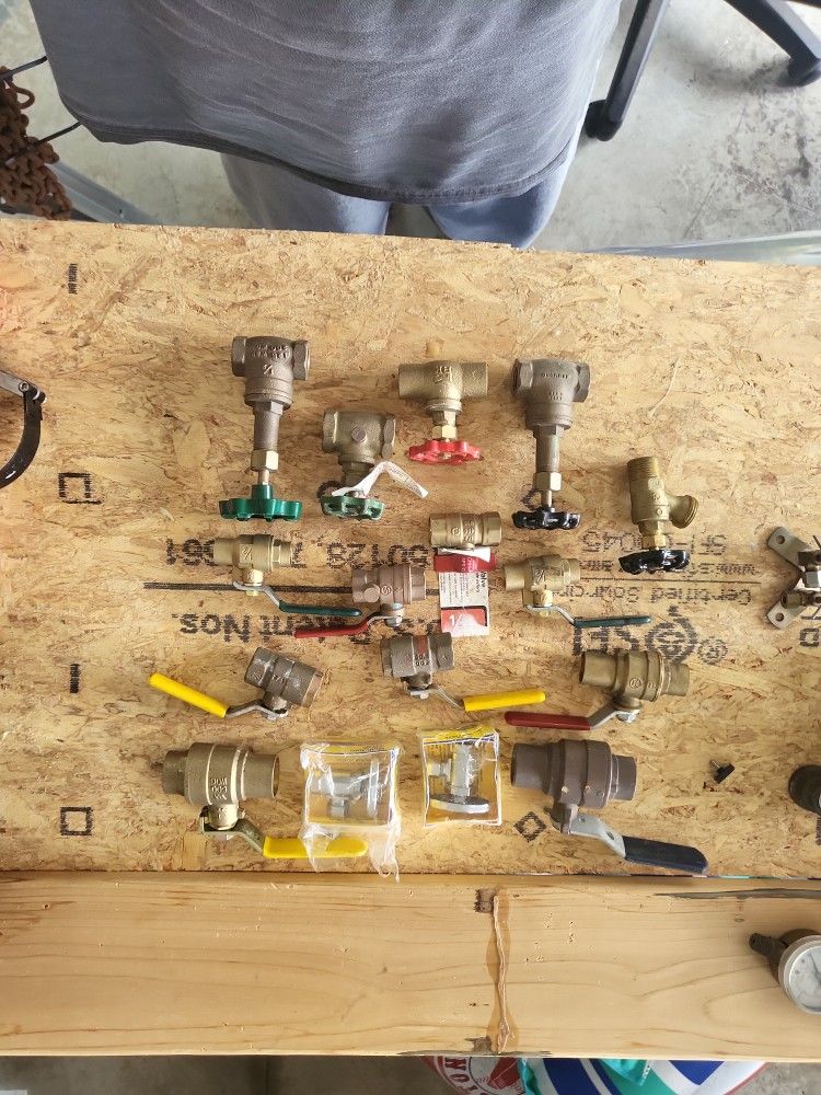 Box Lot Of Ball Valves , Stop Valves Boiler Drain Valve & Gate Valves
