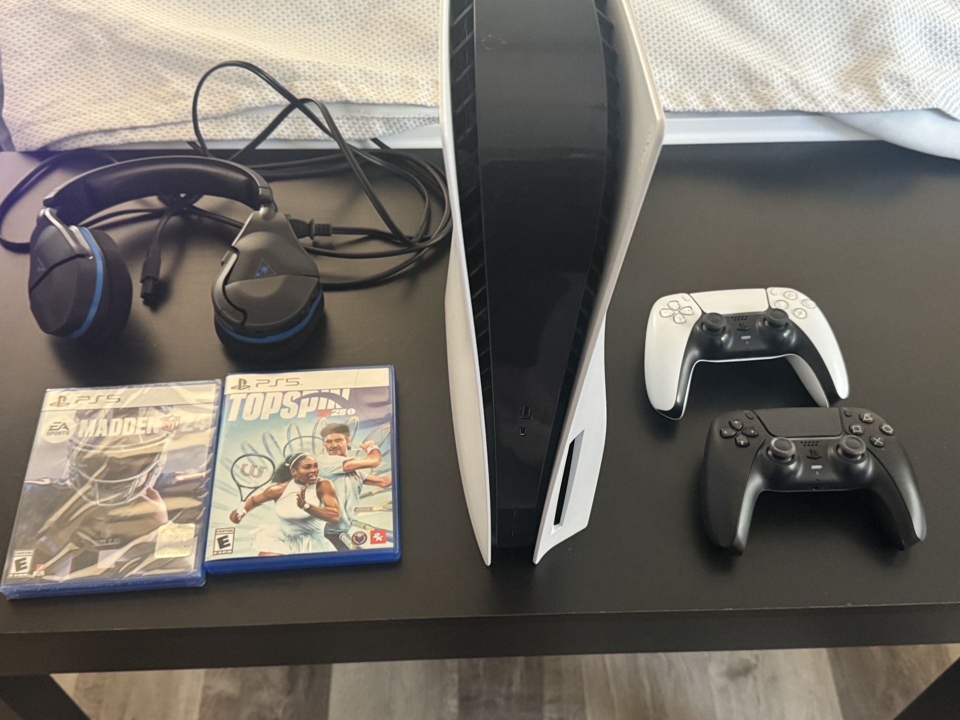 PS5 + 2 Wireless Controllers + 2 Games + Wireless Headset