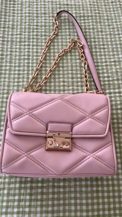 Michael Kors Pink Quilted Chain Shoulder Bag