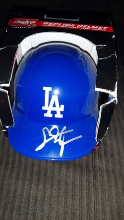 Chris Taylor signed mini replica helmet