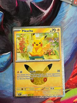 Pikachu #25 Pokemon TCG 30th Celebration Anniversary