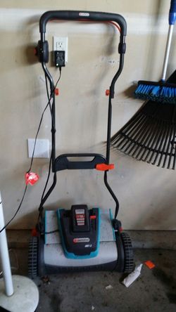 Gardena li 380 lawnmower. It work perfect.i lost the battery charger. Just the lawnmower cost more then 300.its cordless gardena li 380 mower.