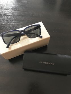 Burberry 4158 Sunglasses in Blue Horn with Case and Cloth