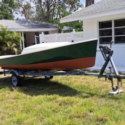 1967 O’Day Day Sailer Classic 16’ + Motor + Trailer