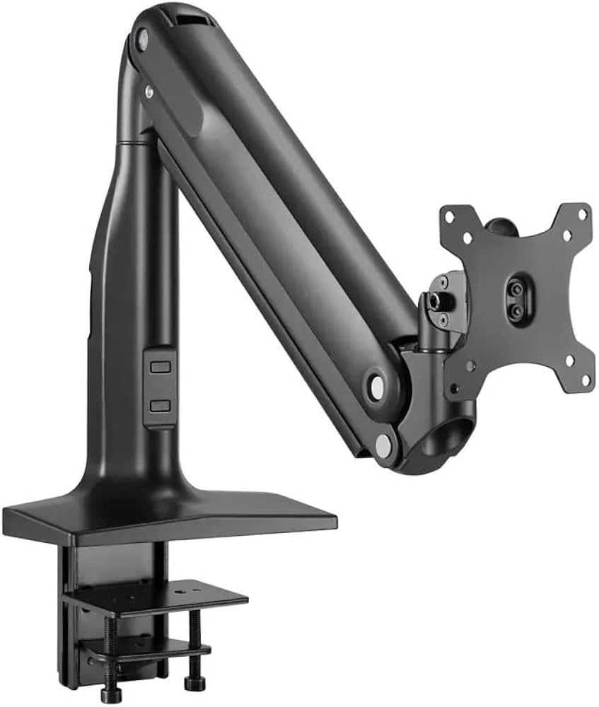 Monoprice Heavy-Duty Single-Monitor Full-Motion Adjustable Gas-Spring Desk Mount for 32-49 Inch Monitors - Workstream Collection