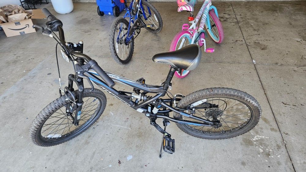 Kids Boys Mountain Hyper Bike Steel Shocker 20 With Shimano 7 Speed Gears And Full Suspension