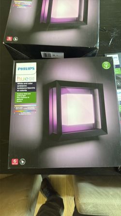 Philips Hue Econic Outdoor Wall & Ceiling Light 1743830V7 — 2 New Sealed + 16ft Extension Cable