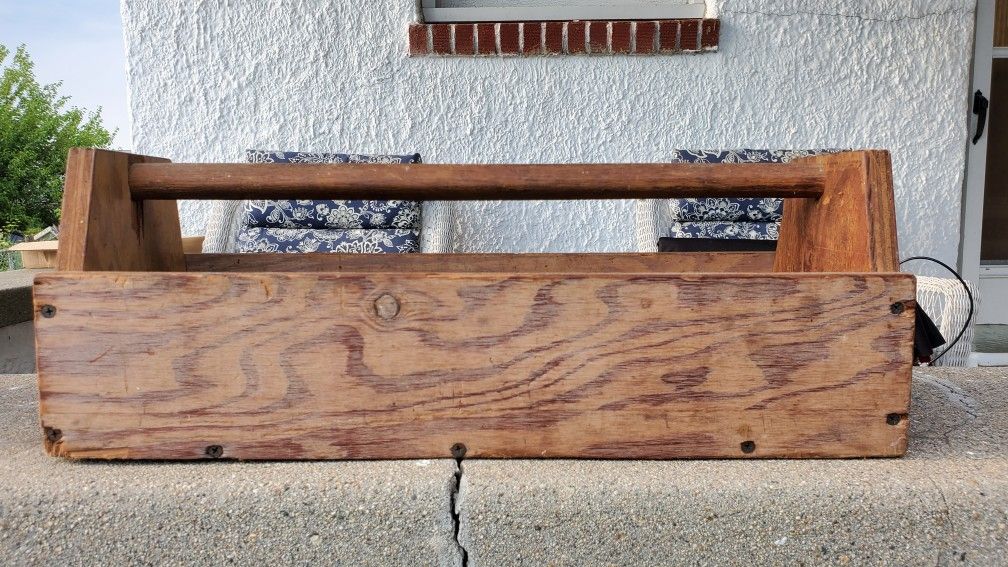 Wooden Carpenters Tool Caddy.