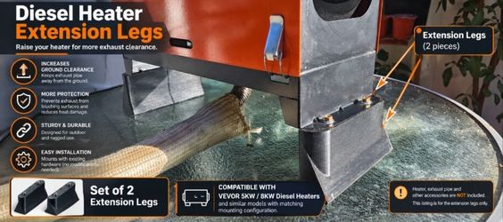 Vevor Diesel Heater Extension Legs – Set of 2
