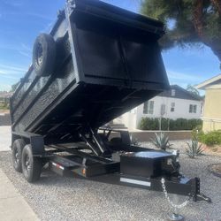 All INCLUDED SCISSOR DUMP TRAILER 8X4X14 