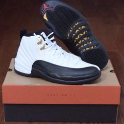 New Ds Nike Air Jordan 12 Retro Taxi White Black 2025 CT8013-117  $230 Size 13