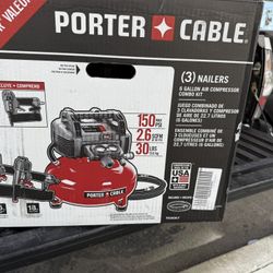 Porter Cable 6 Gallón Compressor Kit 
