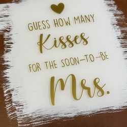 Wedding Bridal Shower Signs 