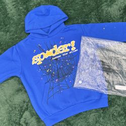 BLUE SPIDER HOODIE🛍️🧼