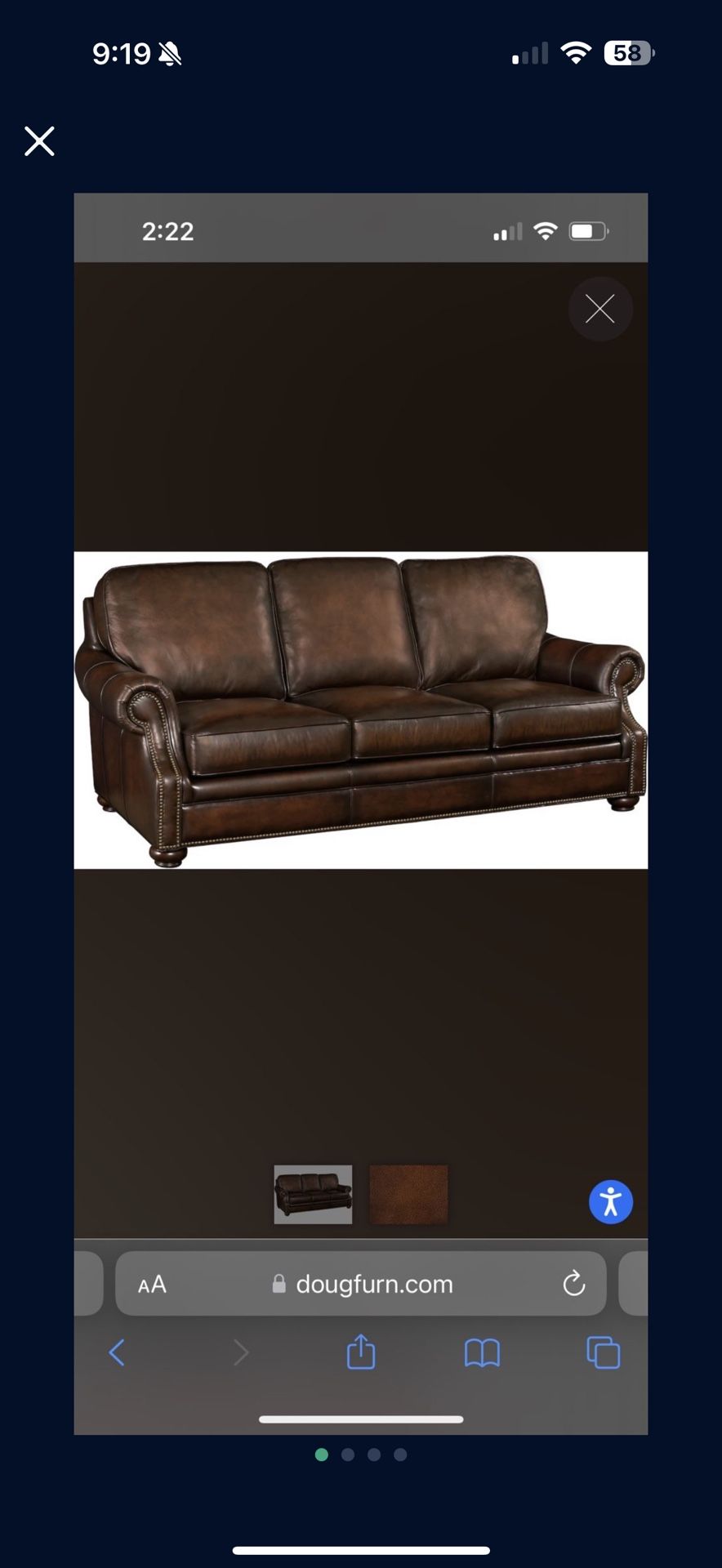 Leather Couch 
