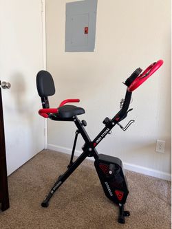 Foldable Exercise Bike Indoor Cycling Bike Magnetic Stationary Bike Fitness