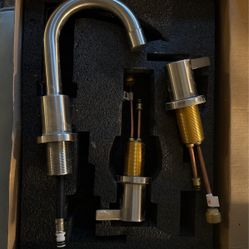 Like New Brushed Nickel Bathroom Sink Hardware 