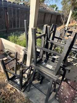 Black Wooden barstools