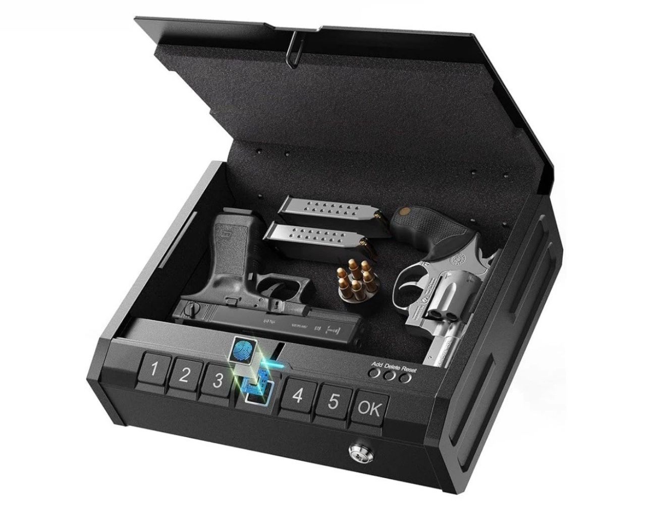 ONNAIS Iron SE Gun Safe, Biometric Handgun Safe for Pistols, Fingerprint Lock